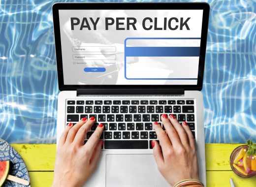 Pay Per Click Login Website Payment Graphic Concept